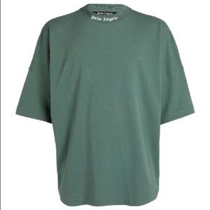 Palm angel Green classic logo T shirt